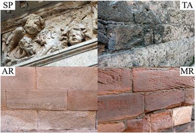 Influence of Surface Finishes and a Calcium Phosphate-Based Consolidant on the Decay of Sedimentary Building Stones Due to Acid Attack